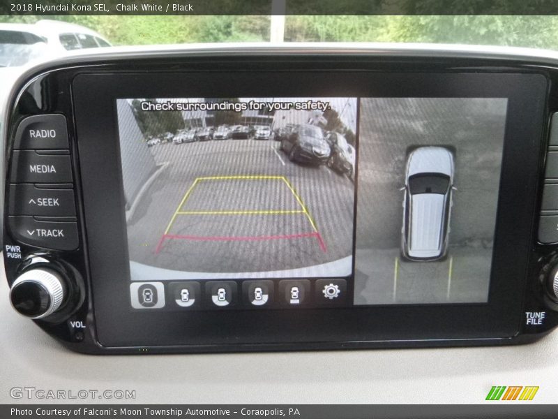 Chalk White / Black 2018 Hyundai Kona SEL