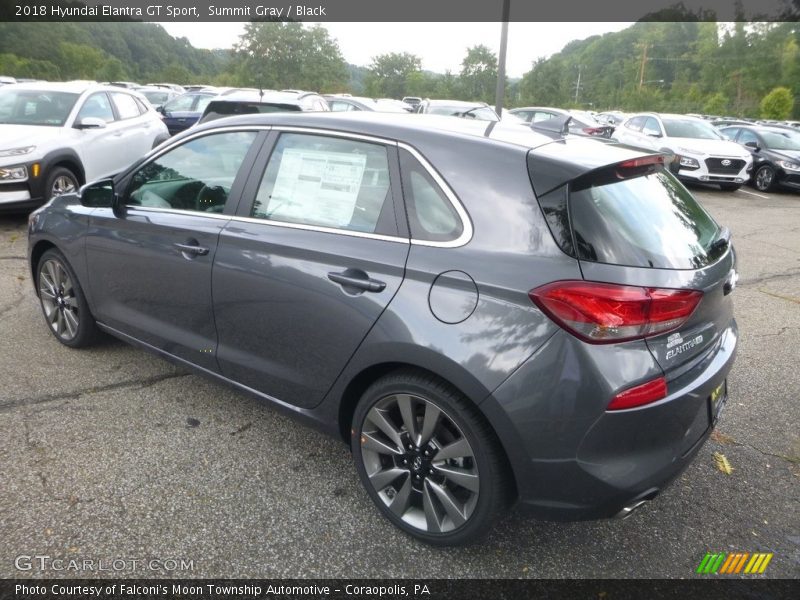 Summit Gray / Black 2018 Hyundai Elantra GT Sport
