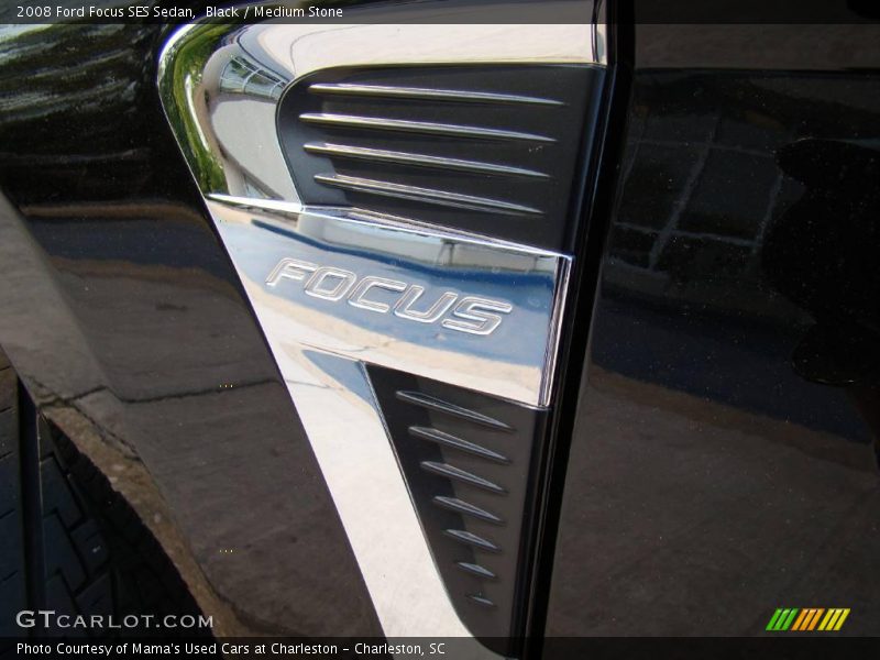 Black / Medium Stone 2008 Ford Focus SES Sedan