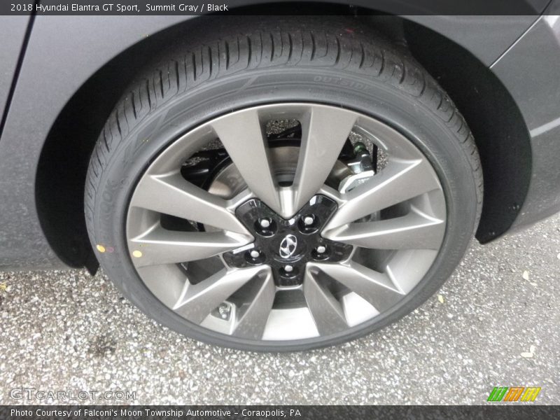 Summit Gray / Black 2018 Hyundai Elantra GT Sport