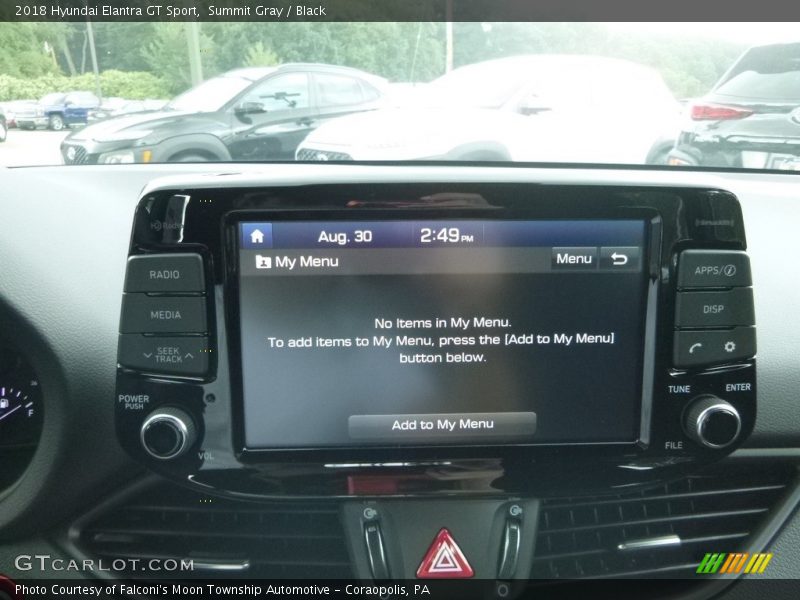 Summit Gray / Black 2018 Hyundai Elantra GT Sport