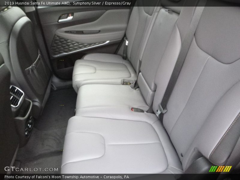 Symphony Silver / Espresso/Gray 2019 Hyundai Santa Fe Ultimate AWD