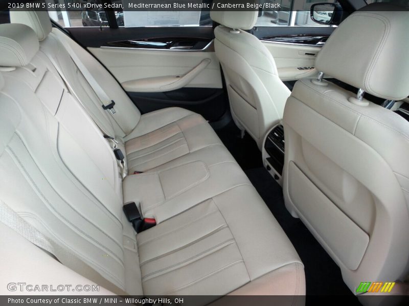 Rear Seat of 2019 5 Series 540i xDrive Sedan