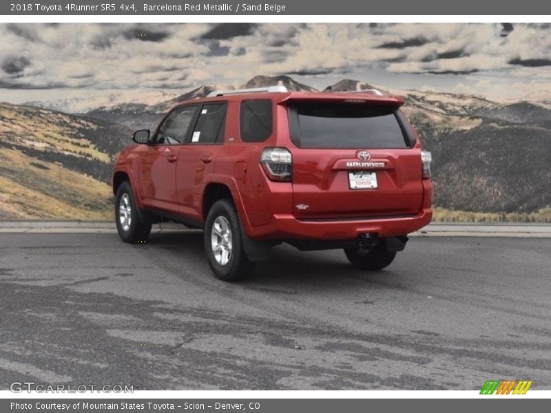 Barcelona Red Metallic / Sand Beige 2018 Toyota 4Runner SR5 4x4