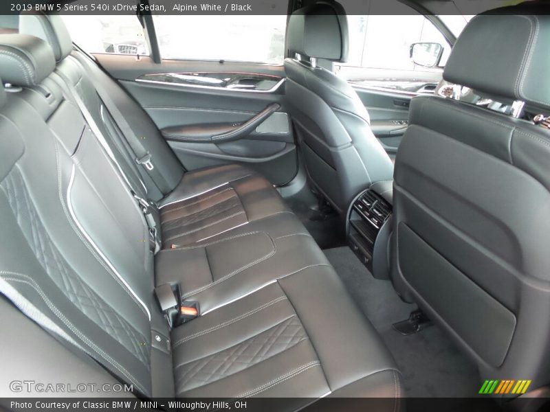 Rear Seat of 2019 5 Series 540i xDrive Sedan