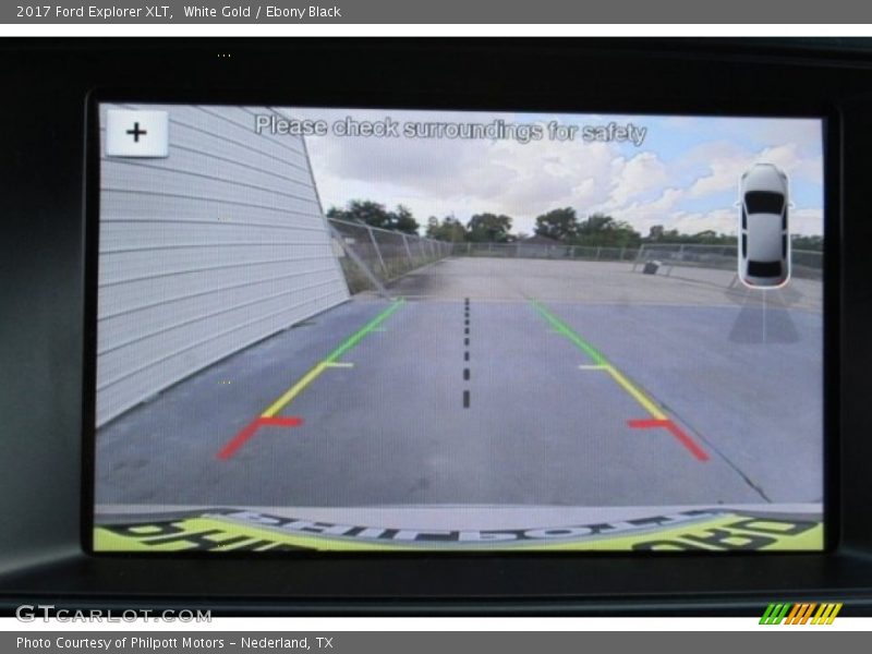 White Gold / Ebony Black 2017 Ford Explorer XLT