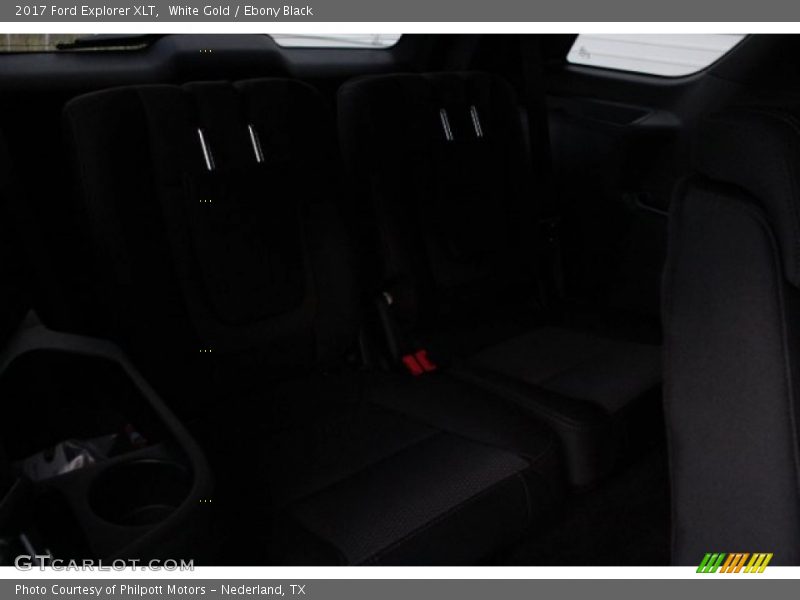 White Gold / Ebony Black 2017 Ford Explorer XLT