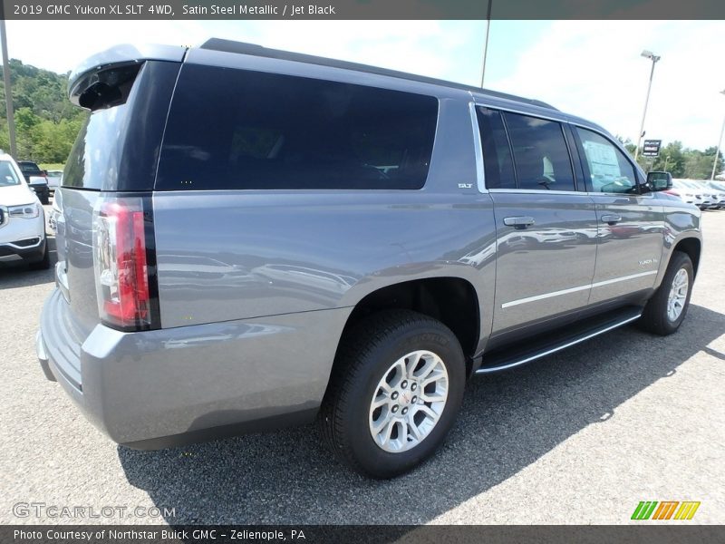 Satin Steel Metallic / Jet Black 2019 GMC Yukon XL SLT 4WD