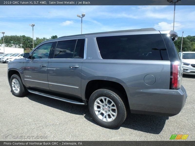 Satin Steel Metallic / Jet Black 2019 GMC Yukon XL SLT 4WD