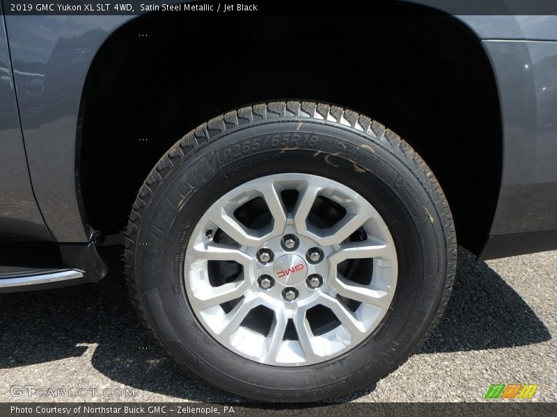 Satin Steel Metallic / Jet Black 2019 GMC Yukon XL SLT 4WD