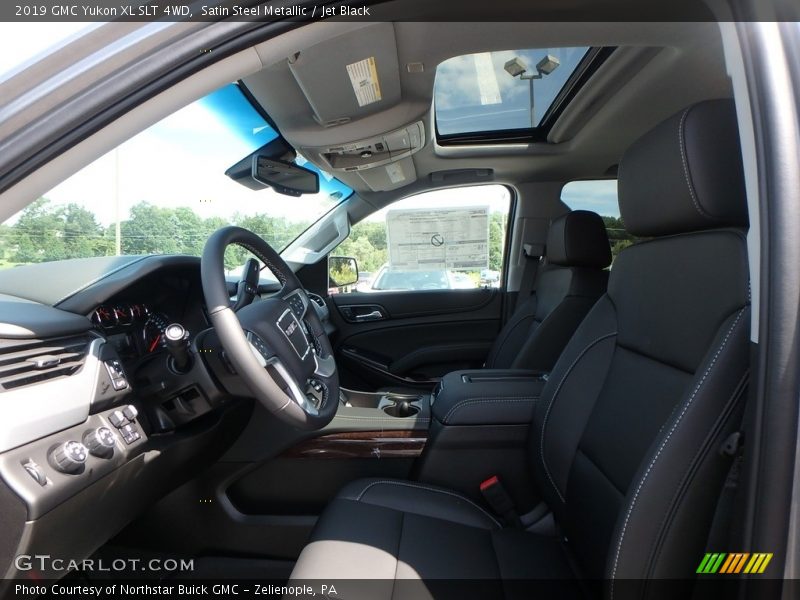 Satin Steel Metallic / Jet Black 2019 GMC Yukon XL SLT 4WD