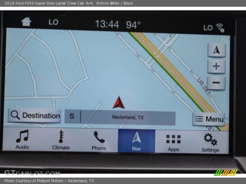 Navigation of 2019 F350 Super Duty Lariat Crew Cab 4x4