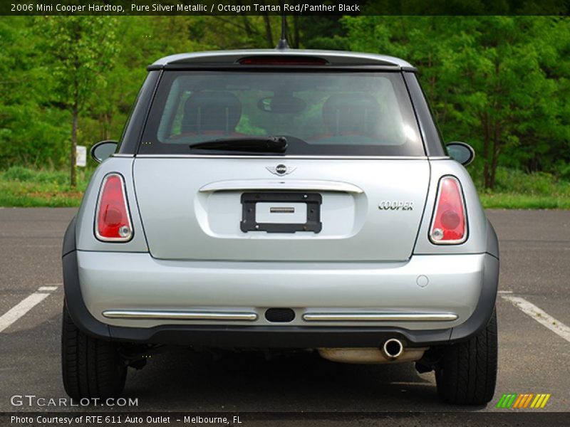 Pure Silver Metallic / Octagon Tartan Red/Panther Black 2006 Mini Cooper Hardtop