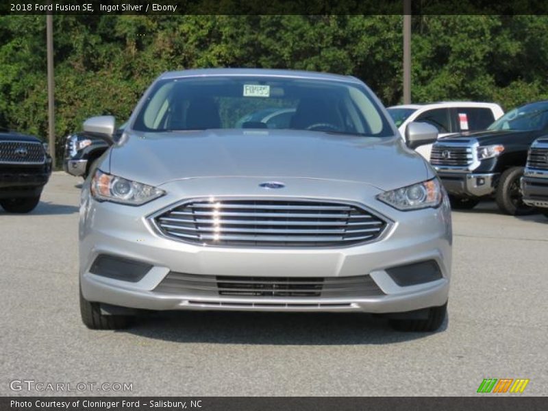Ingot Silver / Ebony 2018 Ford Fusion SE