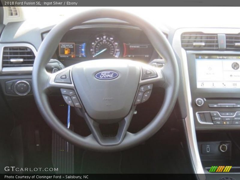 Ingot Silver / Ebony 2018 Ford Fusion SE