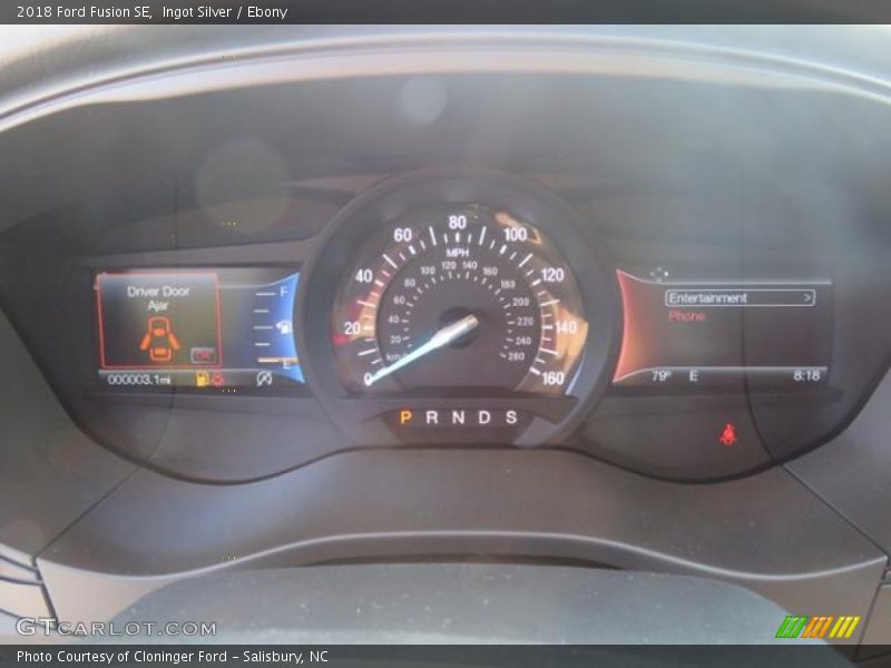 Ingot Silver / Ebony 2018 Ford Fusion SE
