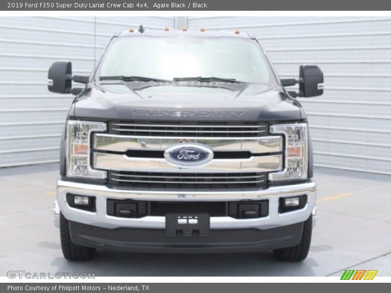 Agate Black / Black 2019 Ford F350 Super Duty Lariat Crew Cab 4x4