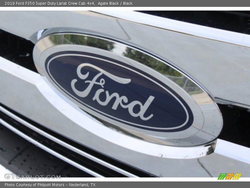 Agate Black / Black 2019 Ford F350 Super Duty Lariat Crew Cab 4x4