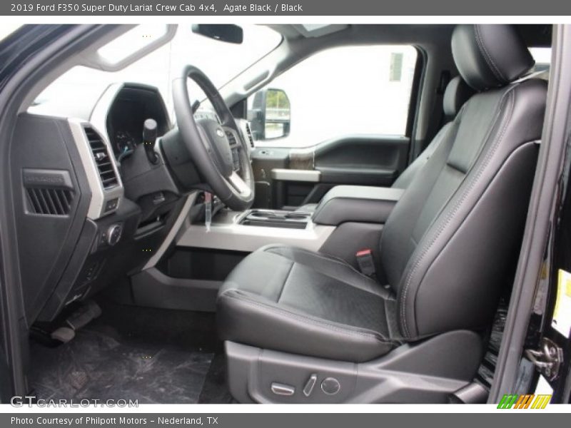Agate Black / Black 2019 Ford F350 Super Duty Lariat Crew Cab 4x4