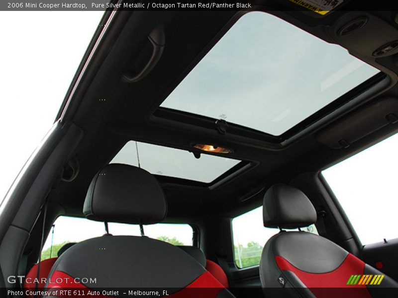 Pure Silver Metallic / Octagon Tartan Red/Panther Black 2006 Mini Cooper Hardtop