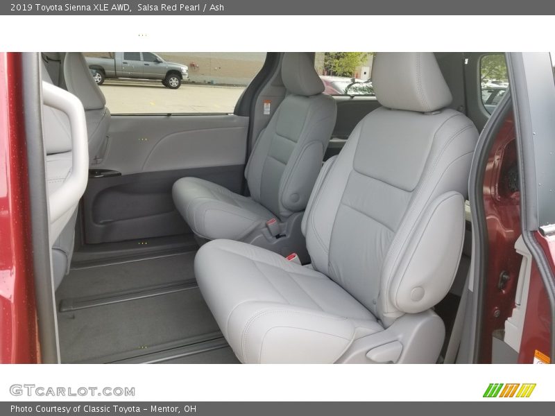 Rear Seat of 2019 Sienna XLE AWD