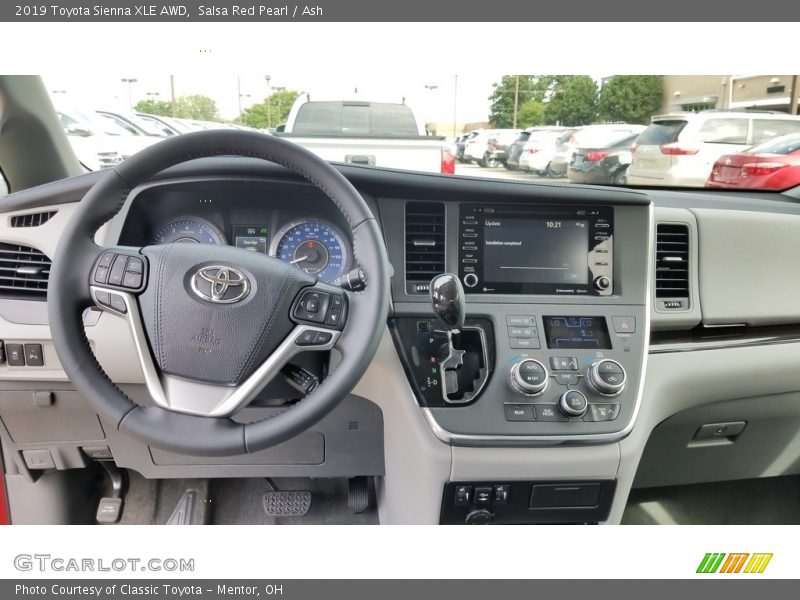 Dashboard of 2019 Sienna XLE AWD