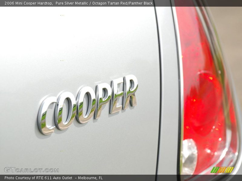 Pure Silver Metallic / Octagon Tartan Red/Panther Black 2006 Mini Cooper Hardtop
