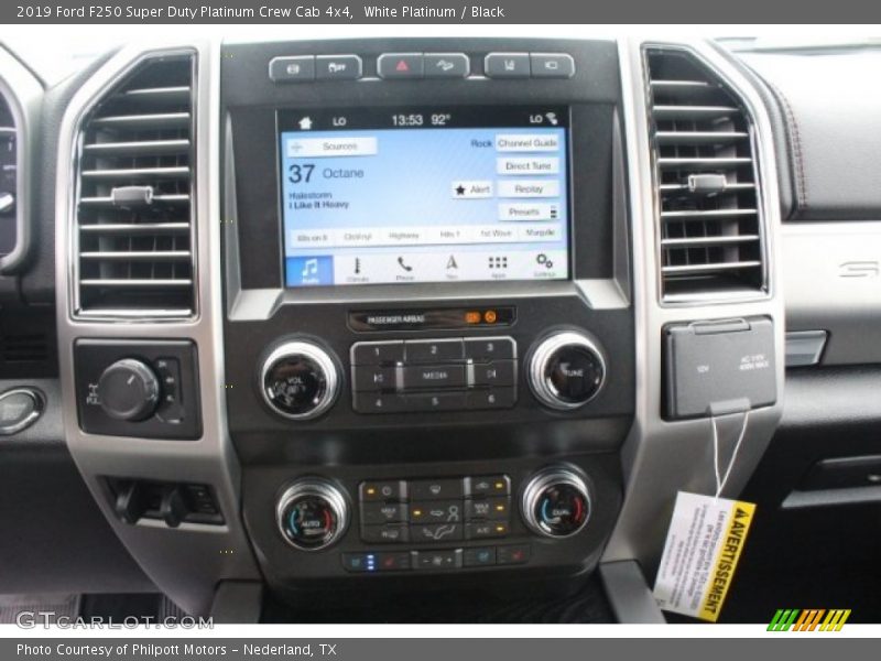 White Platinum / Black 2019 Ford F250 Super Duty Platinum Crew Cab 4x4