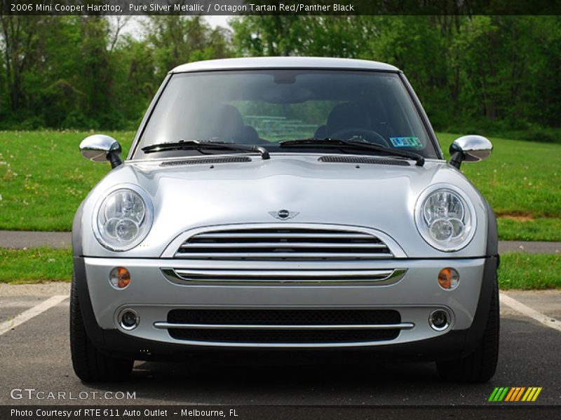 Pure Silver Metallic / Octagon Tartan Red/Panther Black 2006 Mini Cooper Hardtop
