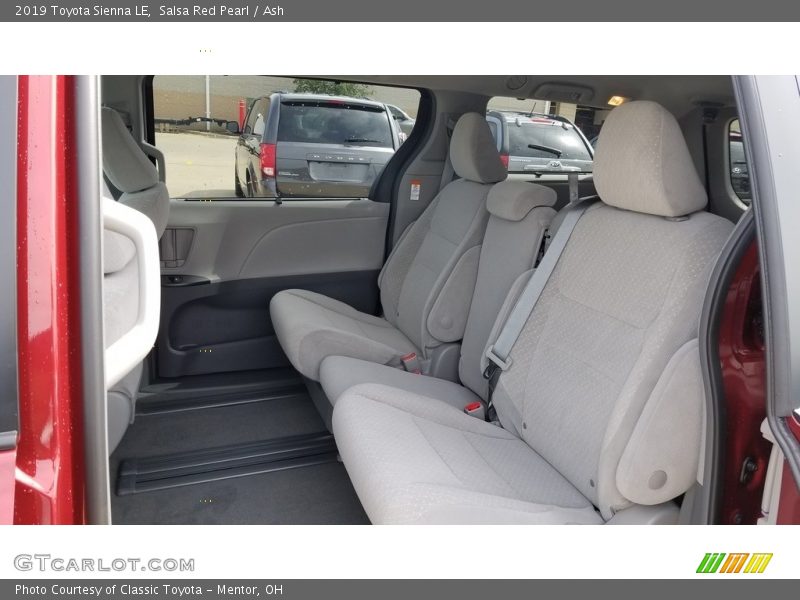 Rear Seat of 2019 Sienna LE