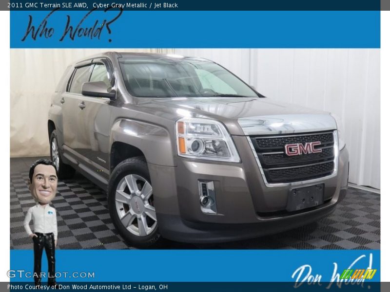 Cyber Gray Metallic / Jet Black 2011 GMC Terrain SLE AWD
