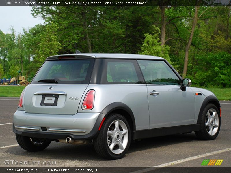 Pure Silver Metallic / Octagon Tartan Red/Panther Black 2006 Mini Cooper Hardtop
