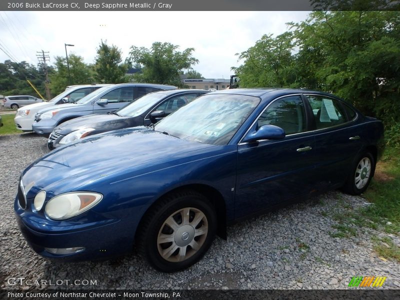 Deep Sapphire Metallic / Gray 2006 Buick LaCrosse CX