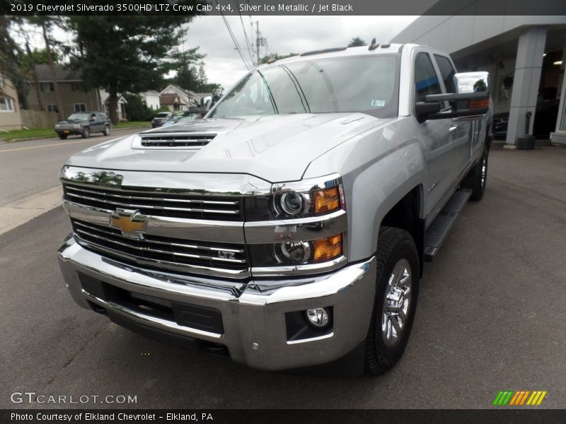 Silver Ice Metallic / Jet Black 2019 Chevrolet Silverado 3500HD LTZ Crew Cab 4x4