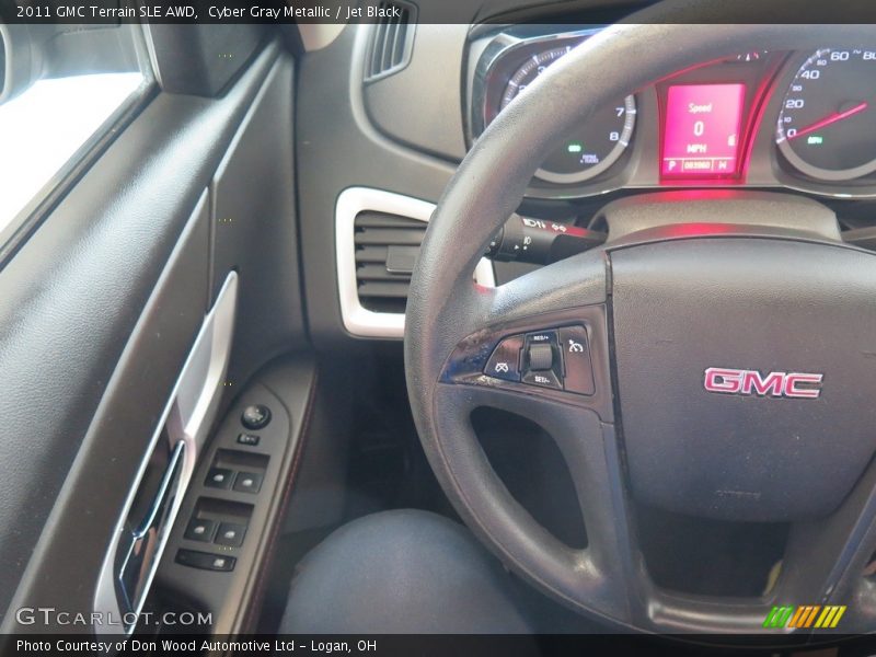 Cyber Gray Metallic / Jet Black 2011 GMC Terrain SLE AWD