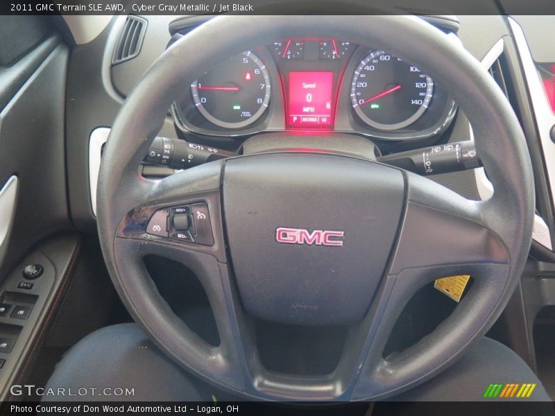 Cyber Gray Metallic / Jet Black 2011 GMC Terrain SLE AWD