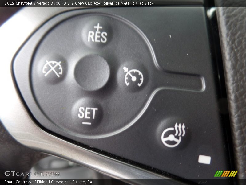 Silver Ice Metallic / Jet Black 2019 Chevrolet Silverado 3500HD LTZ Crew Cab 4x4