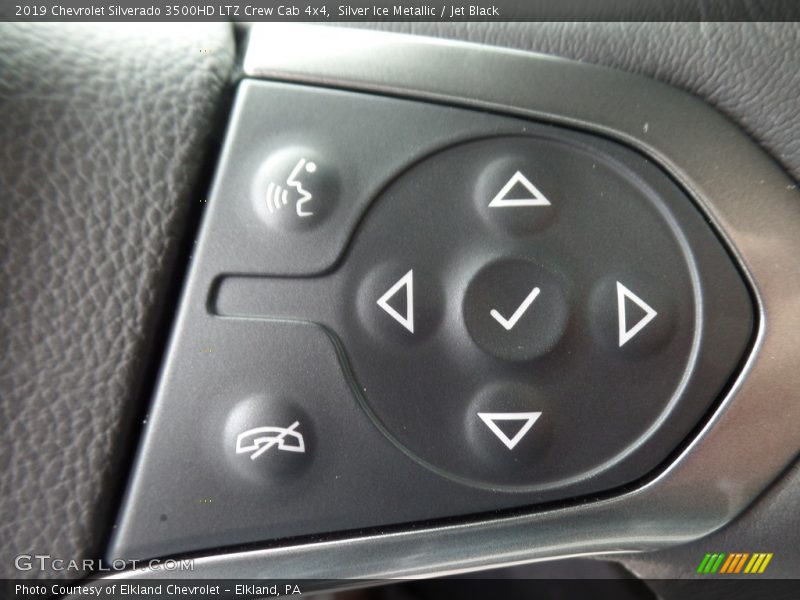 Silver Ice Metallic / Jet Black 2019 Chevrolet Silverado 3500HD LTZ Crew Cab 4x4