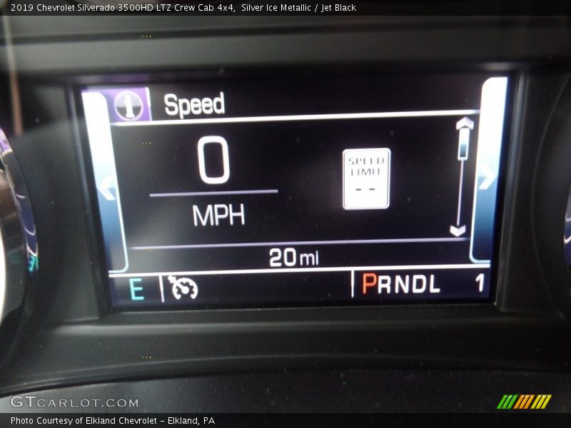 Silver Ice Metallic / Jet Black 2019 Chevrolet Silverado 3500HD LTZ Crew Cab 4x4