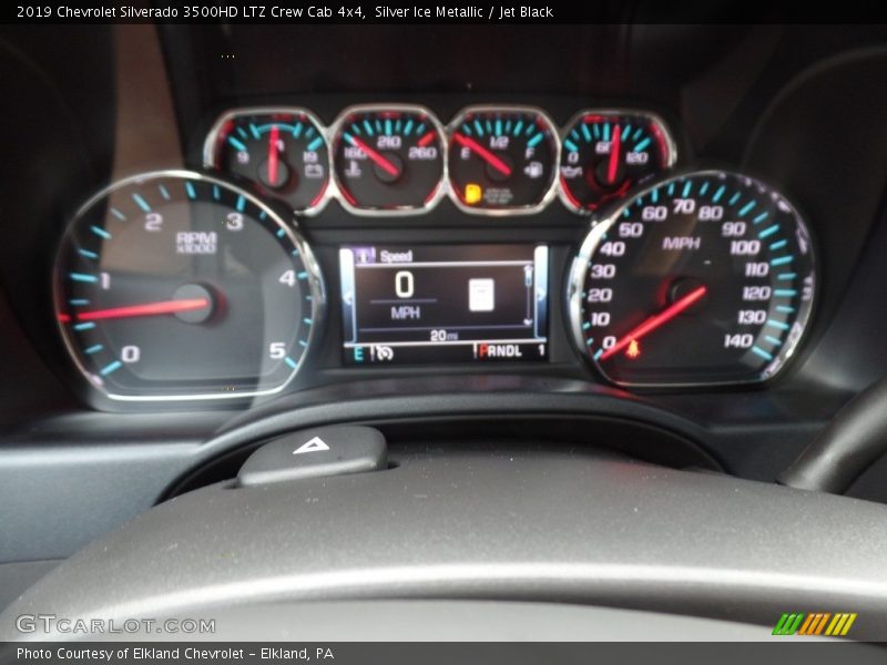 Silver Ice Metallic / Jet Black 2019 Chevrolet Silverado 3500HD LTZ Crew Cab 4x4