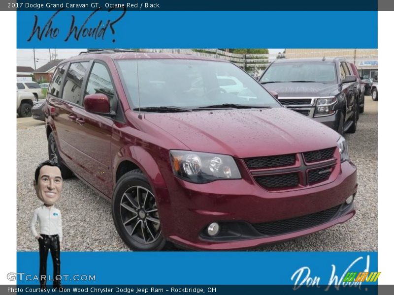 Octane Red / Black 2017 Dodge Grand Caravan GT
