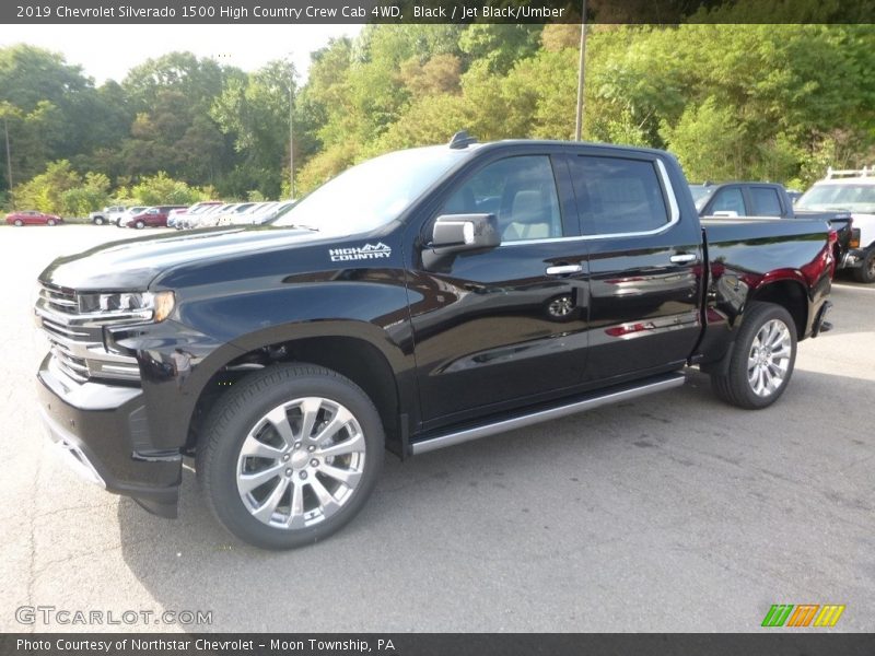 Black / Jet Black/Umber 2019 Chevrolet Silverado 1500 High Country Crew Cab 4WD