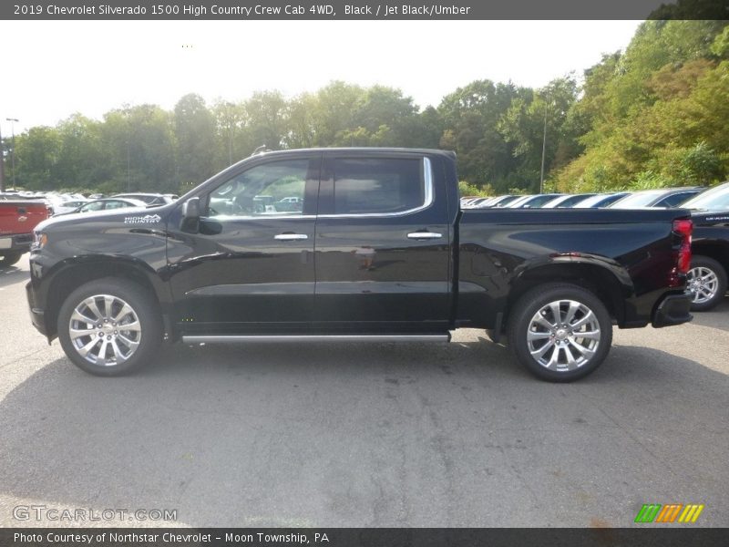 Black / Jet Black/Umber 2019 Chevrolet Silverado 1500 High Country Crew Cab 4WD