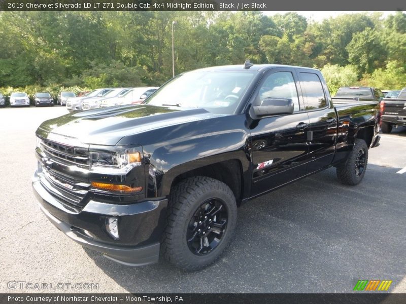 Black / Jet Black 2019 Chevrolet Silverado LD LT Z71 Double Cab 4x4 Midnight Edition
