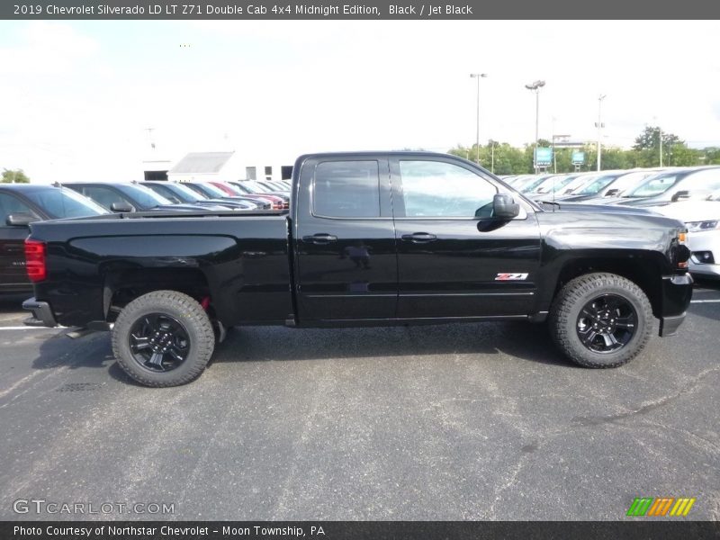 Black / Jet Black 2019 Chevrolet Silverado LD LT Z71 Double Cab 4x4 Midnight Edition