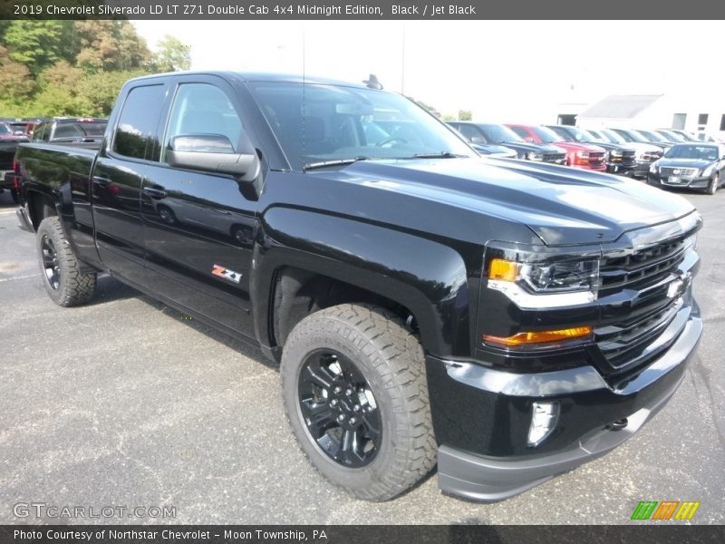 Black / Jet Black 2019 Chevrolet Silverado LD LT Z71 Double Cab 4x4 Midnight Edition