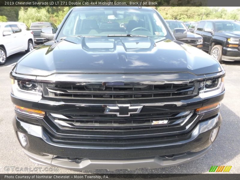 Black / Jet Black 2019 Chevrolet Silverado LD LT Z71 Double Cab 4x4 Midnight Edition