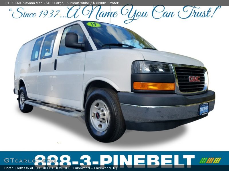 Summit White / Medium Pewter 2017 GMC Savana Van 2500 Cargo