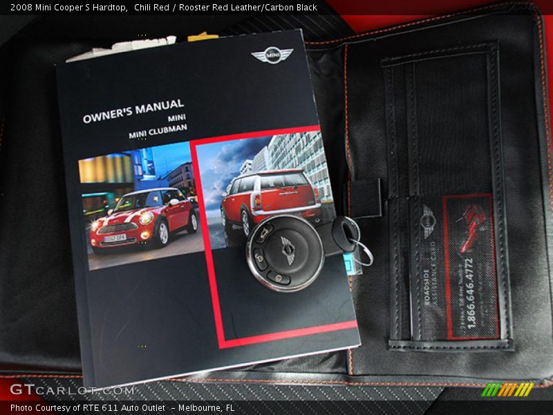 Chili Red / Rooster Red Leather/Carbon Black 2008 Mini Cooper S Hardtop