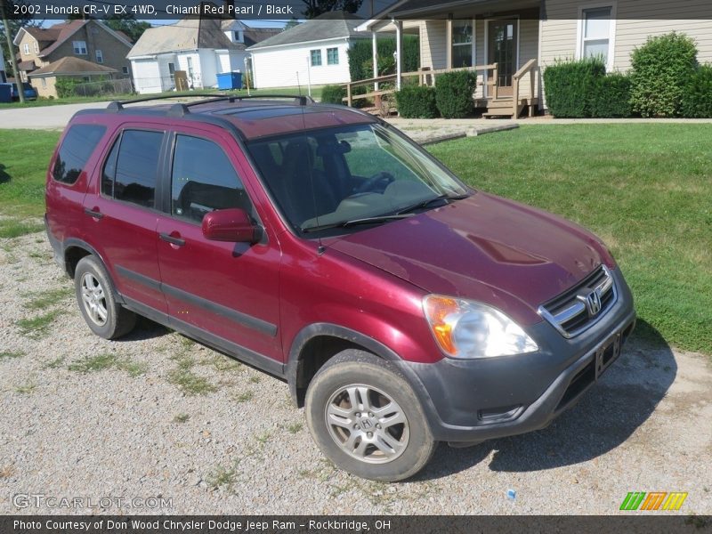 Chianti Red Pearl / Black 2002 Honda CR-V EX 4WD